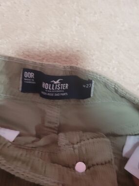 Hollister Olive Green High-Rise Pants